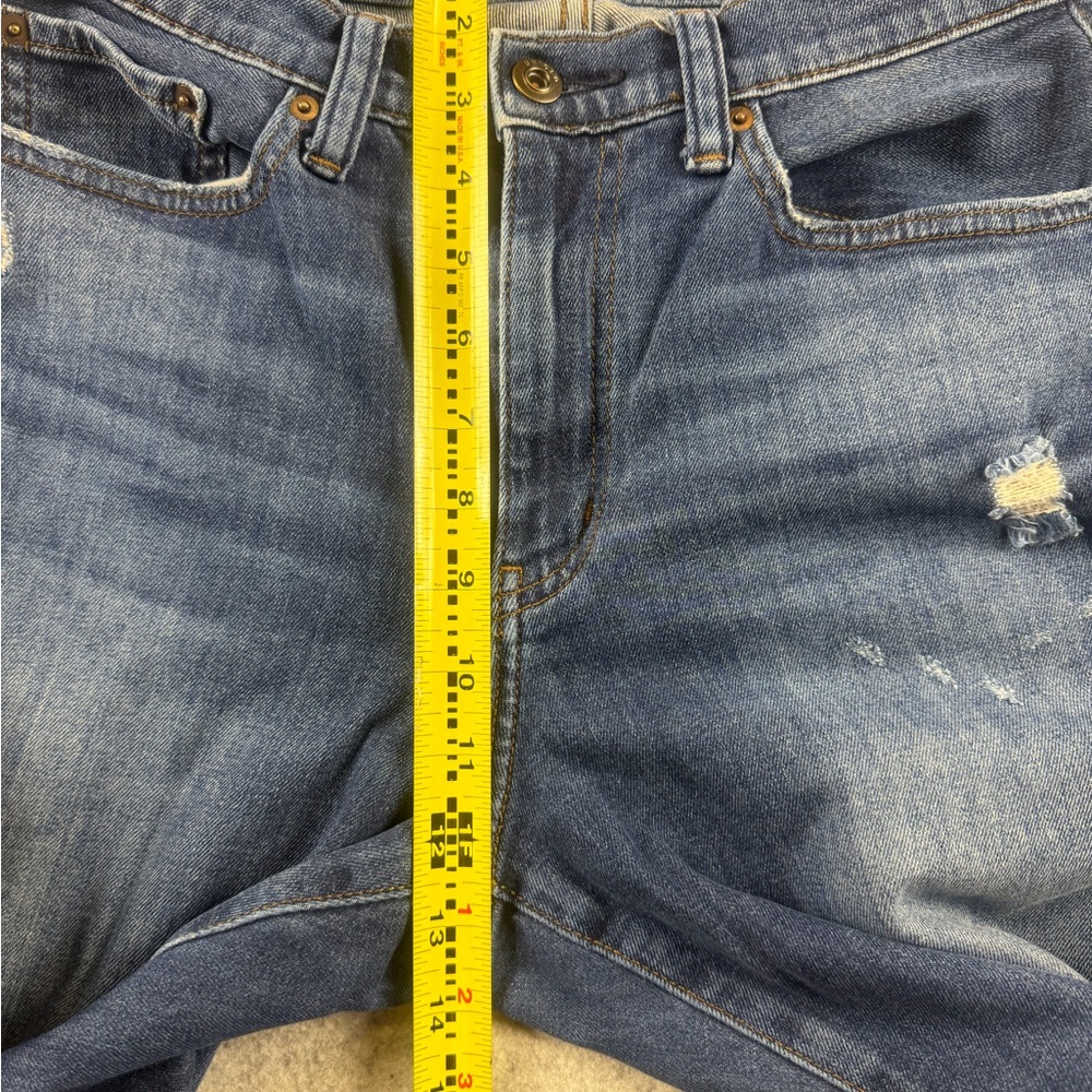 Uniqlo KaiharaWomens High-Rise Straight Boyfriend Distressed Jeans Size 3 - Picture 5 of 11